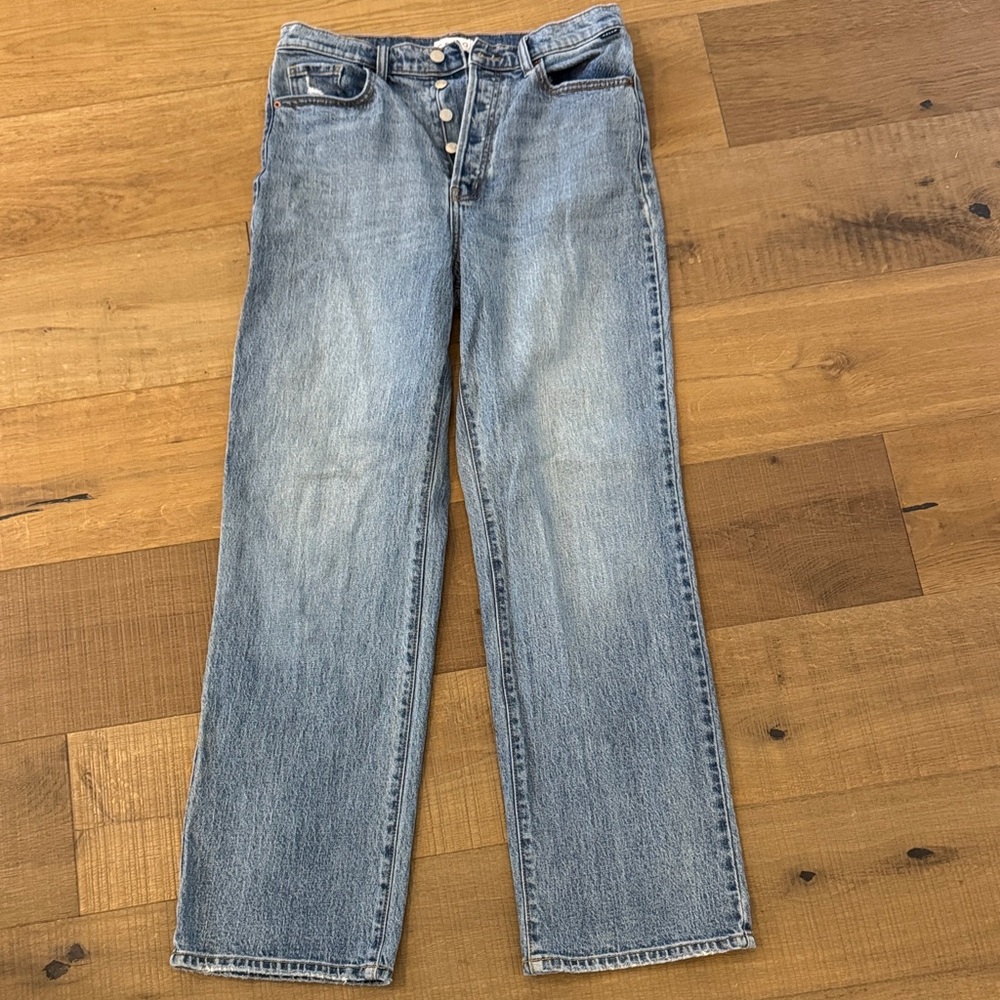 Cello Blue Button-Fly Jeans